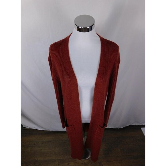 Unified Title "No Boundaries Large Rust Duster Cardigan Lace Up Cottagecore - Picture 2 of 12